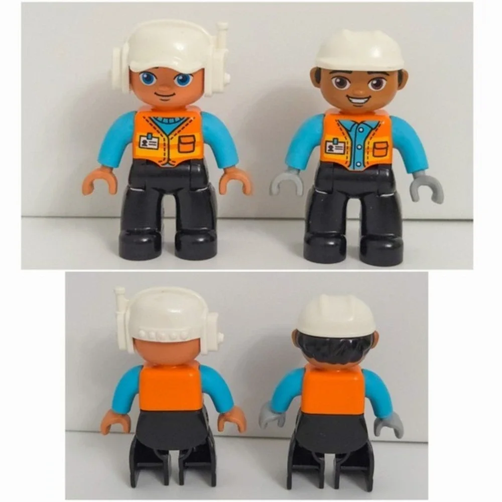 Lego‎ Duplo Cars, Construction Worker Figures, and Building Blocks Lot Set